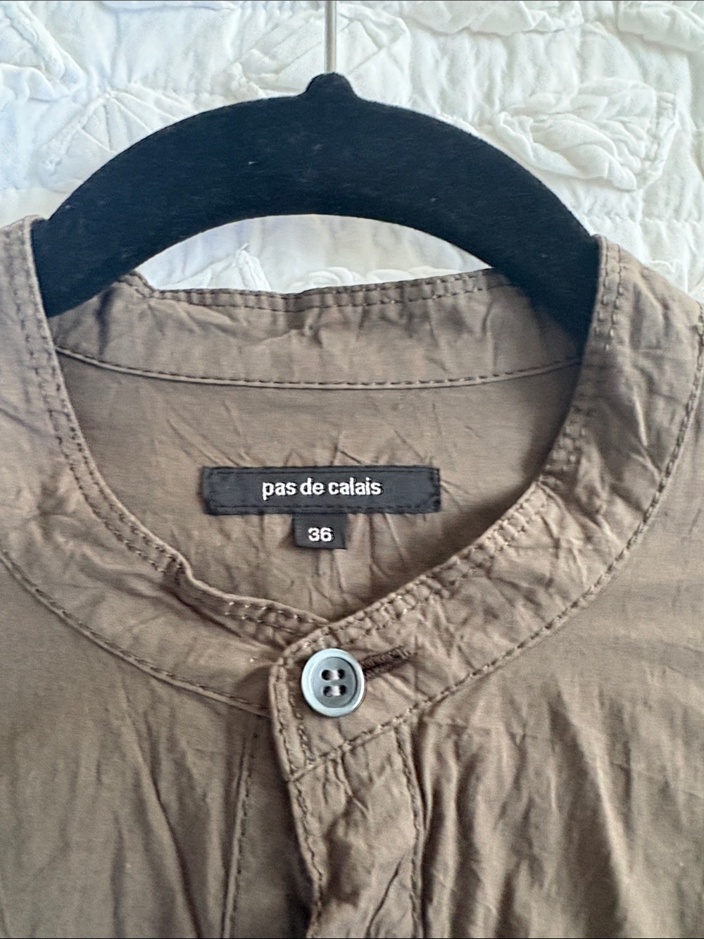 Pas de Calais olive dress Size 36- equivalent to a 6 US - Picture 2 of 12